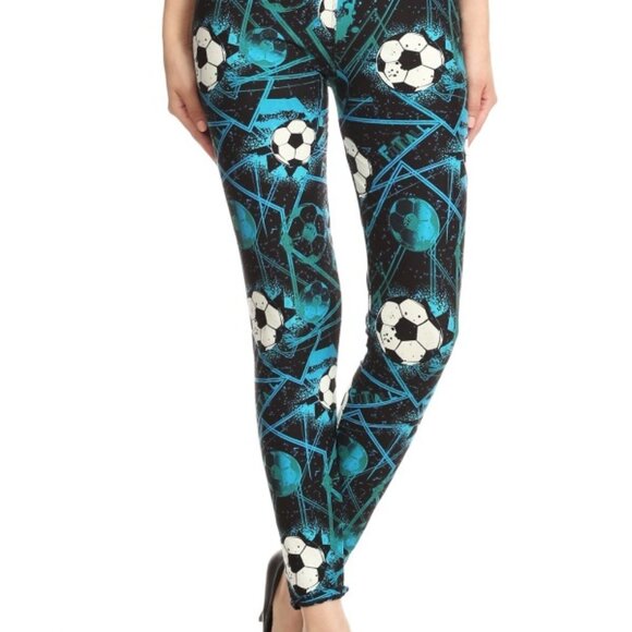 Soccer Print Leggings - Picture 2 of 9
